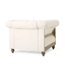 Voll Chesterfield Tufted Fabric Club Chair With Nailhead Trim - Christopher Knight Home -Christopher Knight Home GUEST e0064ee8 3b80 4c26 989d 797f6204e4e3