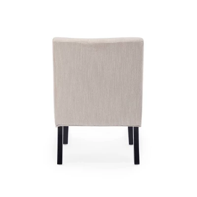 Set Of 2 Lewis Contemporary Fabric Tufted Slipper Chairs - Christopher Knight Home 6 Set Of 2 Lewis Contemporary Fabric Tufted Slipper Chairs - Christopher Knight Home - Image 4