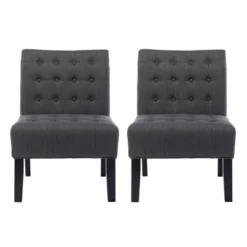 Set Of 2 Lewis Contemporary Fabric Tufted Slipper Chairs - Christopher Knight Home 21 Set Of 2 Lewis Contemporary Fabric Tufted Slipper Chairs - Christopher Knight Home -Christopher Knight Home GUEST e66721c0 6efe 476a 9873 560dc0d050e2