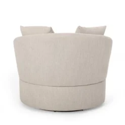 Smyrna Contemporary Upholstered Swivel Club Chair - Christopher Knight Home 16 Smyrna Contemporary Upholstered Swivel Club Chair - Christopher Knight Home -Christopher Knight Home GUEST e72d7fc8 eba7 4561 9364 c8614b5ff9ac