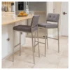 Set Of 2 Qyto 30" Fabric Barstool Light Gray - Christopher Knight Home -Christopher Knight Home GUEST e8037036 a906 4a2f 8932 409d2f42841b