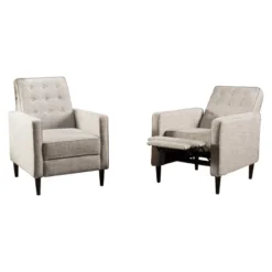 Set Of 2 Mervynn Mid-Century Recliner - Christopher Knight Home -Christopher Knight Home GUEST e86fdbe9 c0d6 4877 b504 1ea5a5b059ac