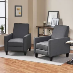 Set Of 2 Darvis Contemporary Recliners - Christopher Knight Home -Christopher Knight Home GUEST ea5f1b31 3098 4992 ad96 79967dee19f5