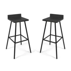Set Of 2 Bidwell Modern Wood Barstool - Christopher Knight Home -Christopher Knight Home GUEST ee6e9d46 fa56 481c 9e6a 1bbd561a923a