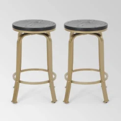 Set Of 2 Skyla Modern Industrial Swivel Counter Height Barstool - Christopher Knight Home -Christopher Knight Home GUEST ef2540e9 16ae 4aa1 9342 c68d20062fb7