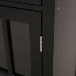 Byway Contemporary Kitchen Cart With Wheels Black/Natural - Christopher Knight Home 18 Byway Contemporary Kitchen Cart With Wheels Black/Natural - Christopher Knight Home -Christopher Knight Home GUEST f0777a32 e81b 45c6 a440 23c84b837d92