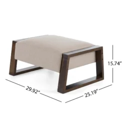 Christopher Knight Home Luke Modern Rubberwood Upholstered Ottoman, Beige/Brown 9 Christopher Knight Home Luke Modern Rubberwood Upholstered Ottoman, Beige/Brown -Christopher Knight Home GUEST f2f03ac0 9783 4756 ba3e 9a8bcf69c558