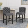 Set Of 2 Foxcroft Wingback Counter Height Barstools - Christopher Knight Home -Christopher Knight Home GUEST f3d1179c 4604 4ba3 af90 1fdc95eb749c