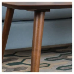 Jazzman High Coffee Table - Walnut - Christopher Knight Home: Rubberwood & MDF, 4-Leg Base, 22.05" Height -Christopher Knight Home GUEST f4d75a66 6098 445b ae07 d86532a6b027