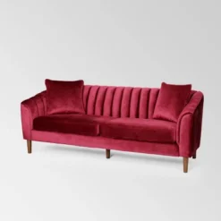 Ansonia Contemporary Velvet Sofa - Christopher Knight Home -Christopher Knight Home GUEST f54fdf24 607c 4f06 9d31 222f5d588d3c