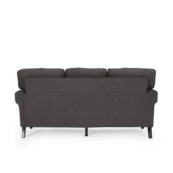 Burkehaven Contemporary Fabric 3 Seater Nailhead Trim Sofa Gray/Dark Brown - Christopher Knight Home -Christopher Knight Home GUEST fcec7ea2 d587 4f49 ab7c 95d152b51460