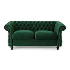 Somerville Traditional Chesterfield Loveseat - Christopher Knight Home -Christopher Knight Home GUEST fd684556 2dda 4409 9319 b610edd5f60a