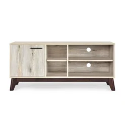 Rattler Mid-Century Modern TV Stand With Storage For TVs Up To 43" - Christopher Knight Home -Christopher Knight Home GUEST fe4c8239 0145 44f7 84aa 6abf3eacab43